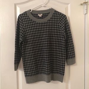 Black and Grey Houndstooth sweater